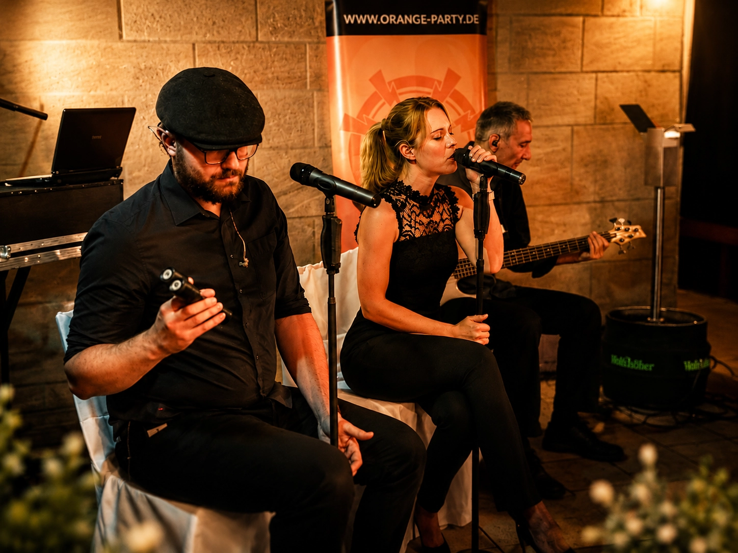 Hintergrundmusik zum Dinner mit Band für Hochzeiten